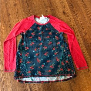Matilda Jane Girls 16 Red Floral Top
